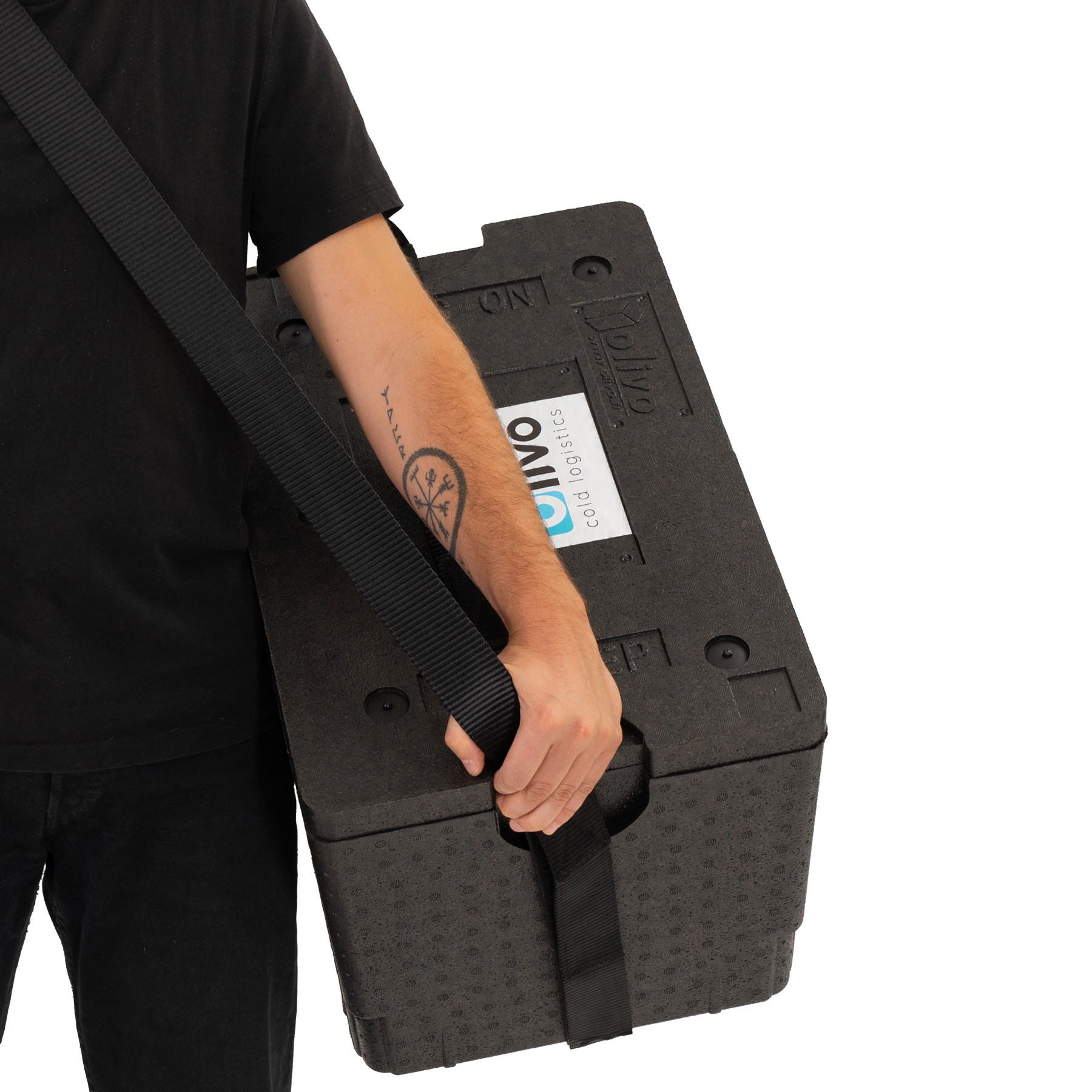 INSULATED BOX 34 OLIVO SOFT SHOULDER STRAP
